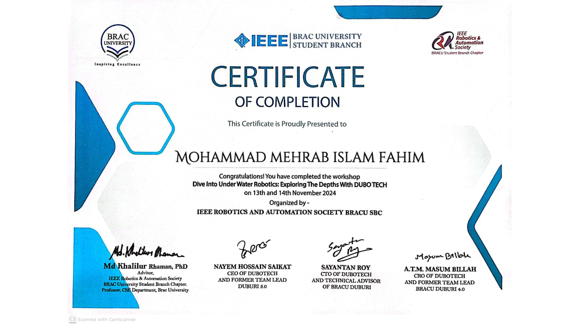IEEE Underwater Robotics